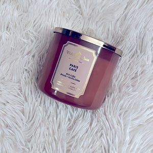New! Bath and Body Works PARIS CAFE scented three wick candle